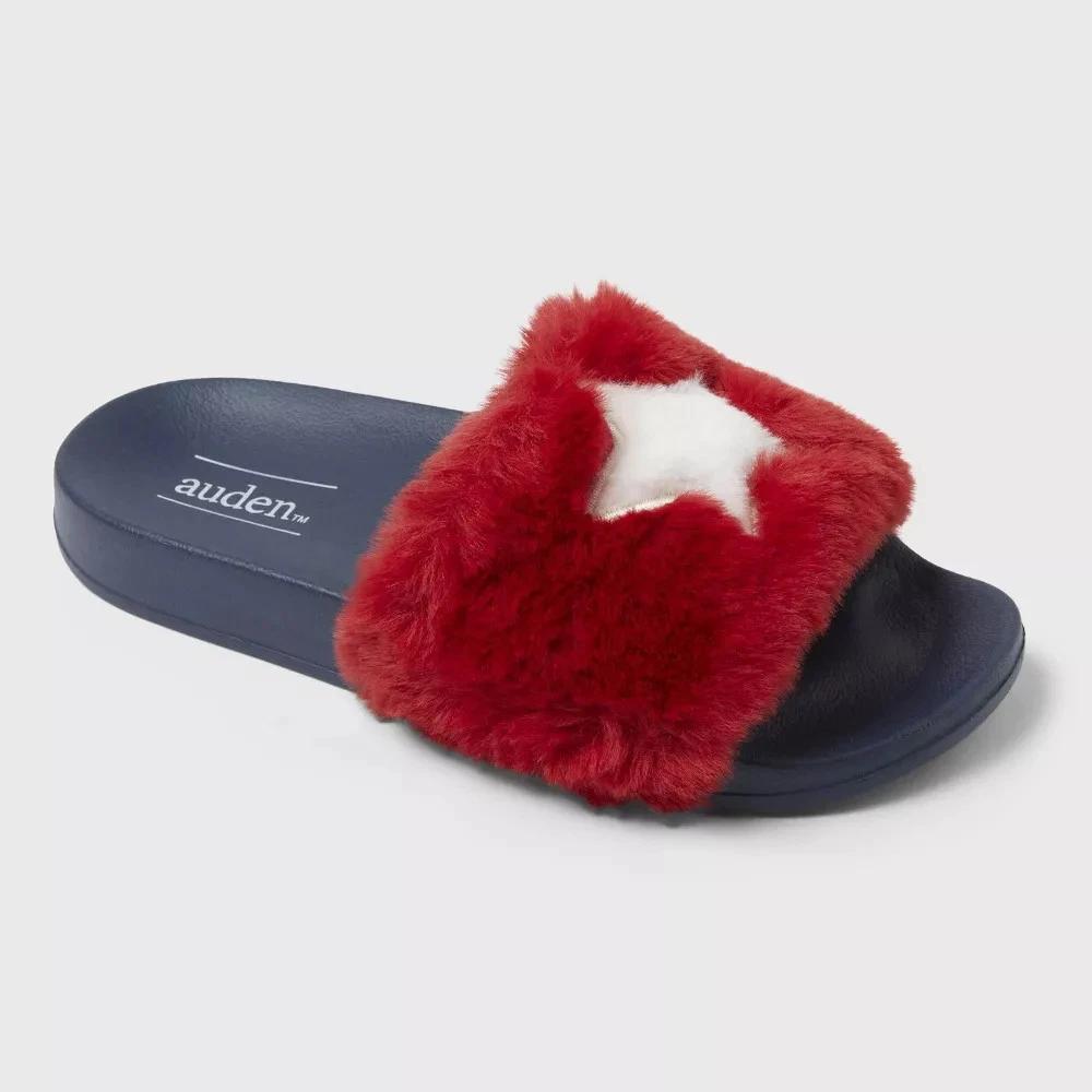 Women's Gloria Americana Slide Slippers - Auden Red XL