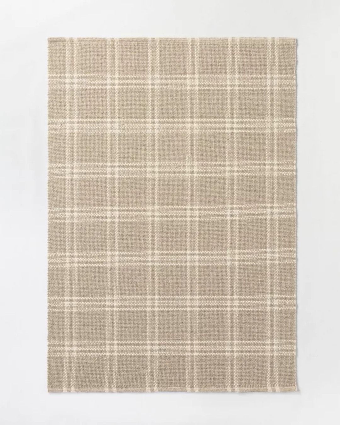 Cottonwood Handwoven Plaid Wool/Cotton Area Rug 9' x 12'