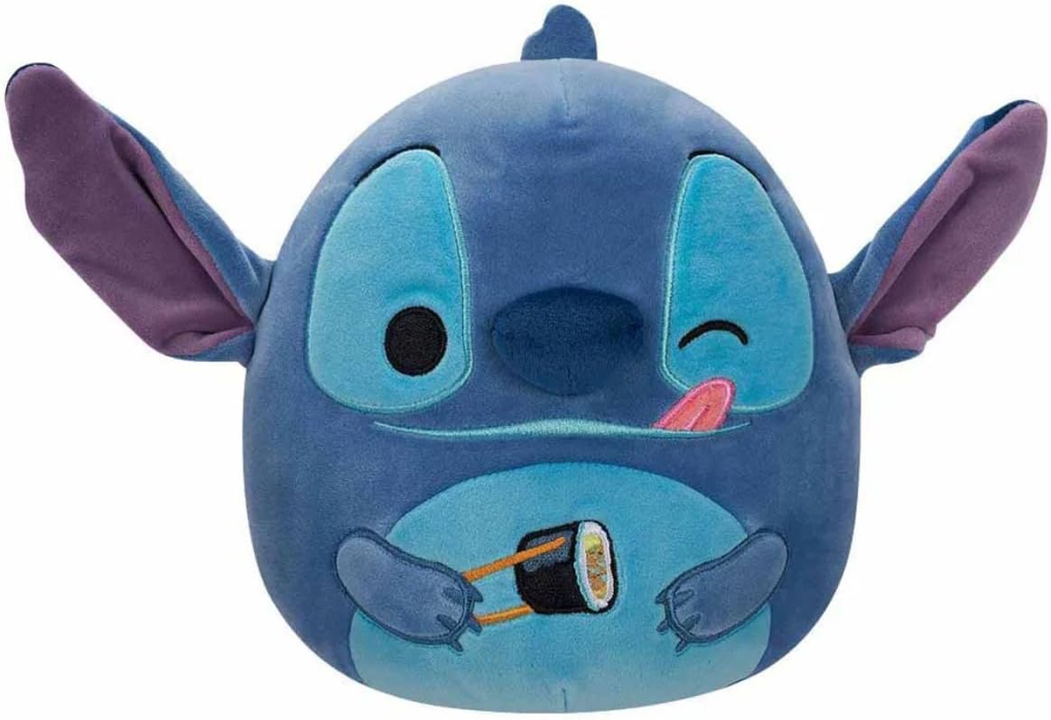 Squishmallow Kellytoy Plush Disney 8" Stitch with Sushi Fall