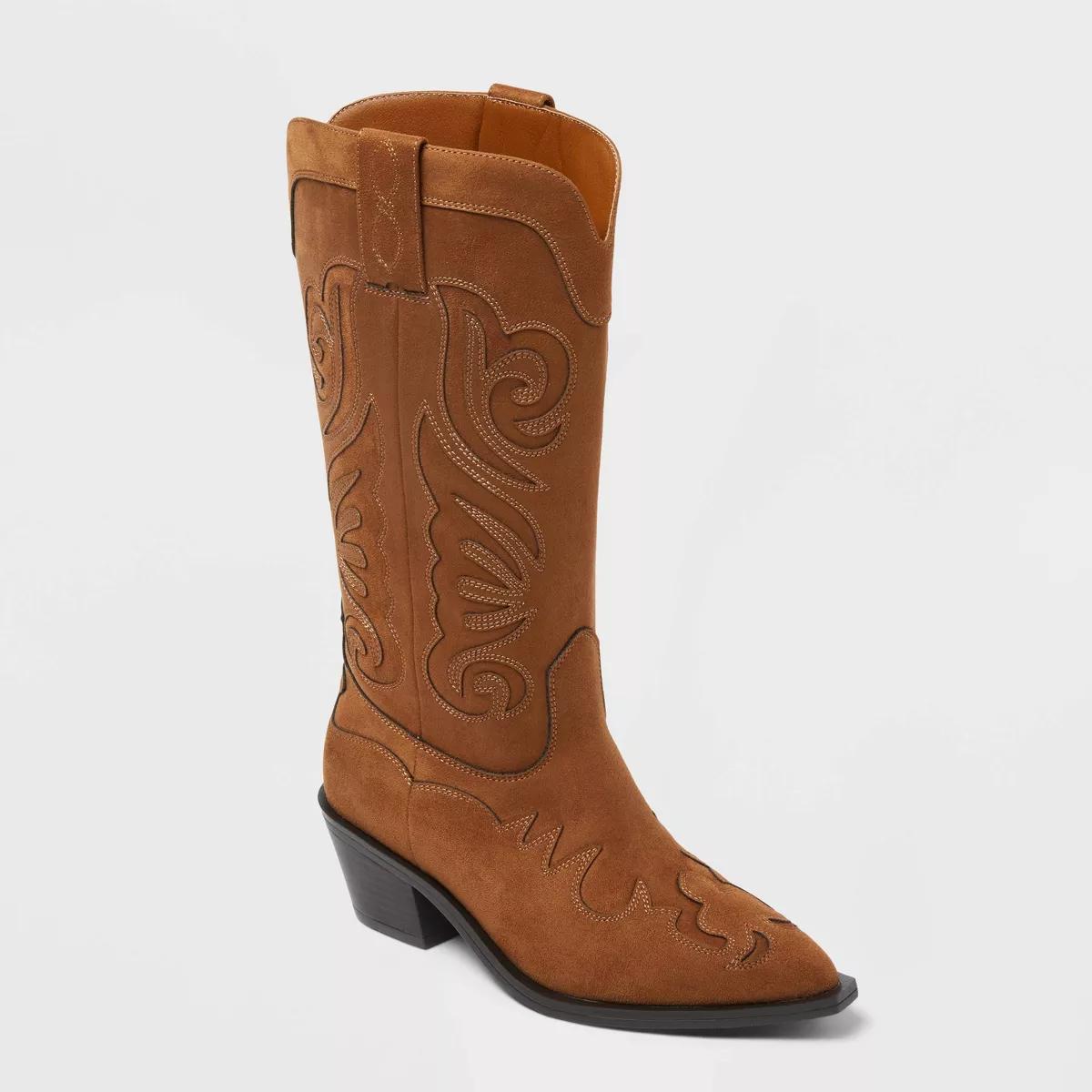 Women’s Lorena Boots with Memory Foam Insole – Universal Thread Cognac 5.5