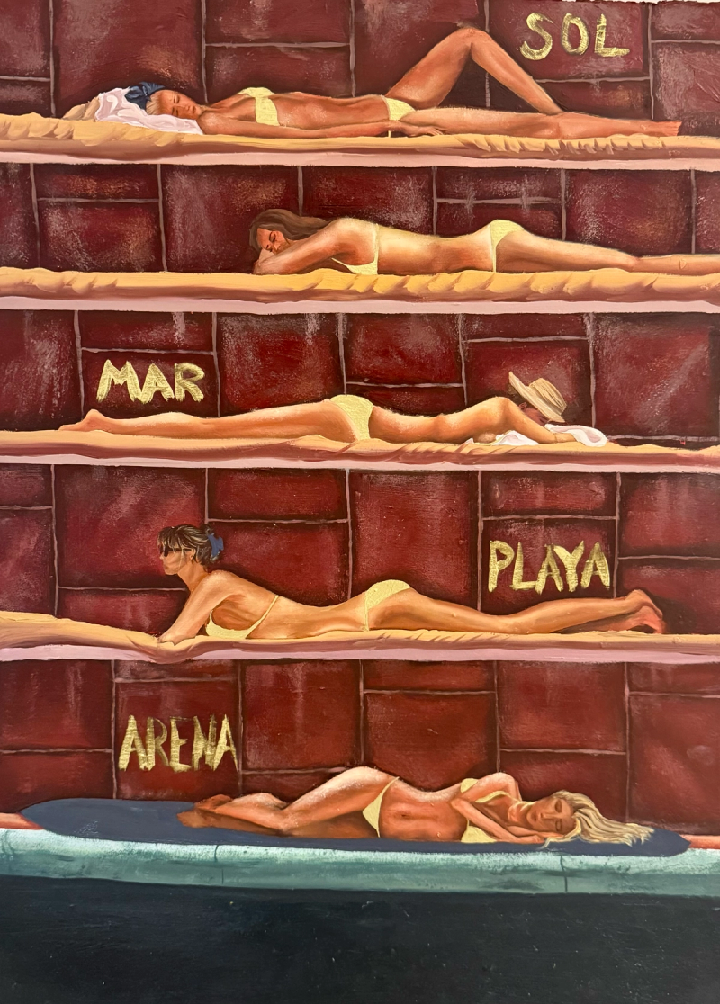 Sol y Playa, Oil on Canvas, 2024