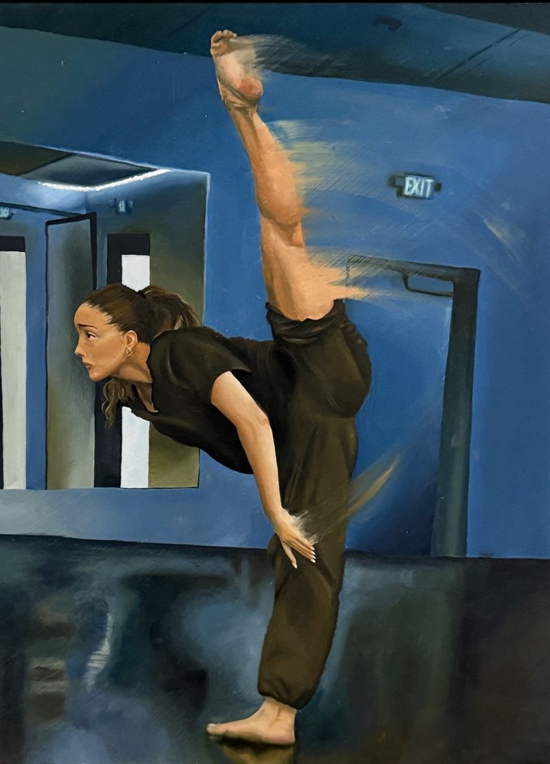 Momentum, Oil on Wood Panel, 2025