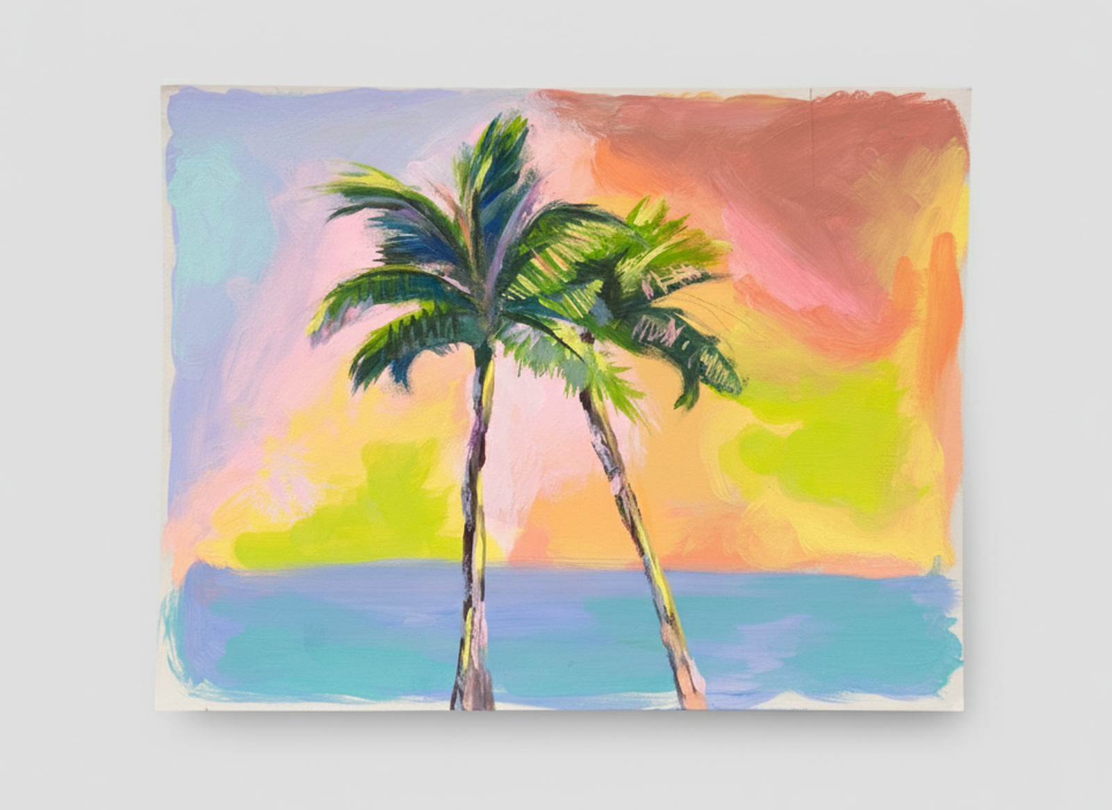 Two Palms at Sunset