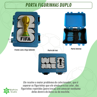 Porta Figurinhas Duplo - Taça Saliente