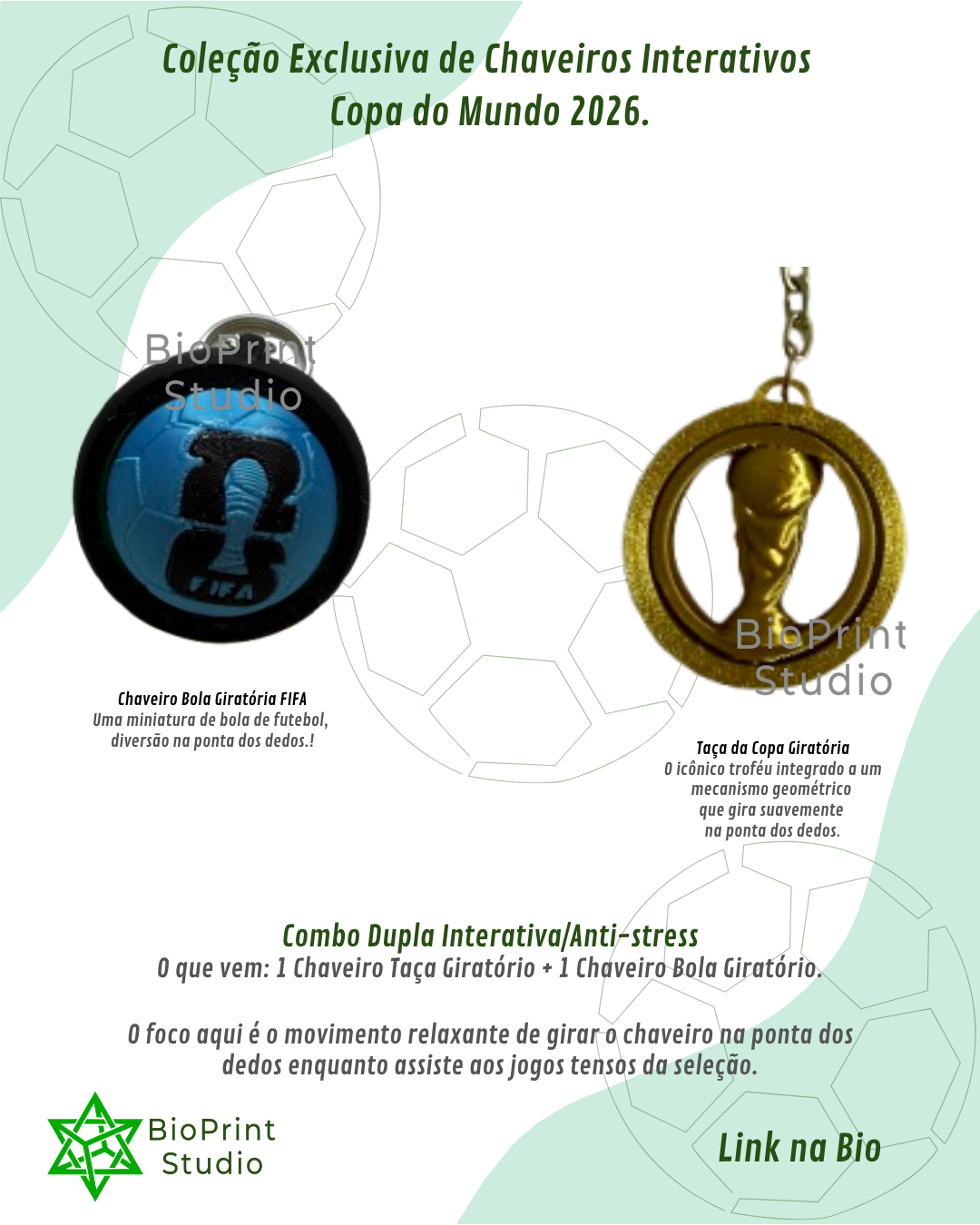 Chaveiros Interativos Copa do Mundo