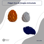 Fidget Ovo de Dragão Articulado - Duo Color 2