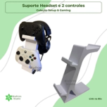 Suporte Organizador para Headset e 2 Controles 2