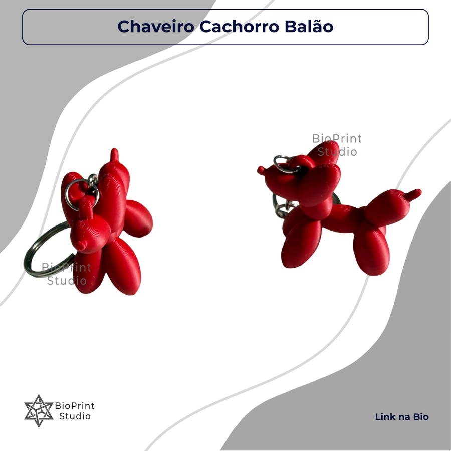 Chaveiro Cachorro Balão