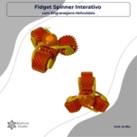 Fidget Spinner Interativo com Engrenagens Helicoidais 1