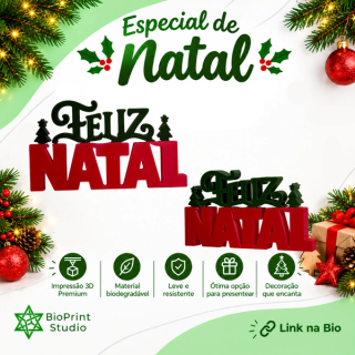 Letreiro Feliz Natal