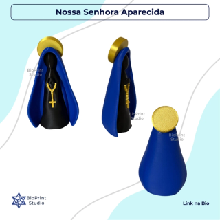 Escultura Nossa Senhora Aparecida - 9 cm
