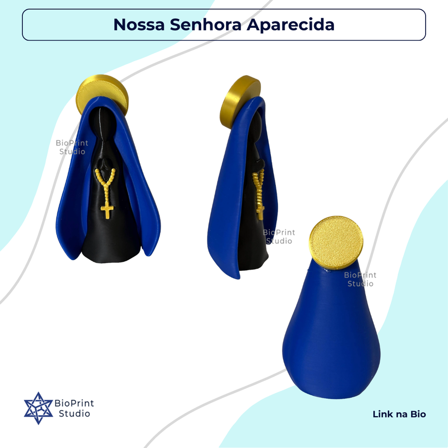 Escultura Nossa Senhora Aparecida - 9 cm