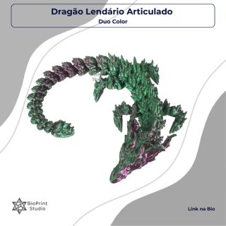Dragão Lendário Articulado - Duo Color