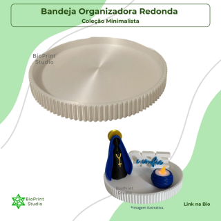 Bandeja Organizadora Redonda Canelada