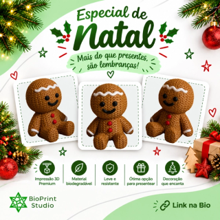 Boneco de Gengibre de Tricô