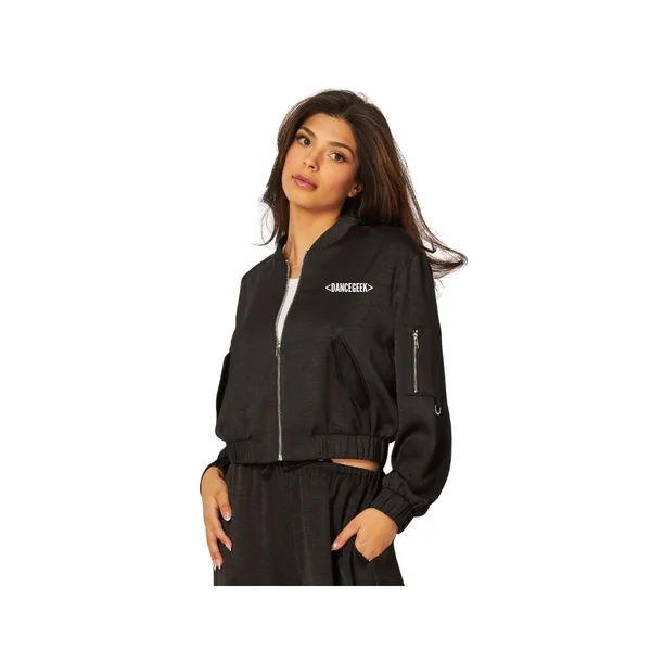 Satin Crop Jacket