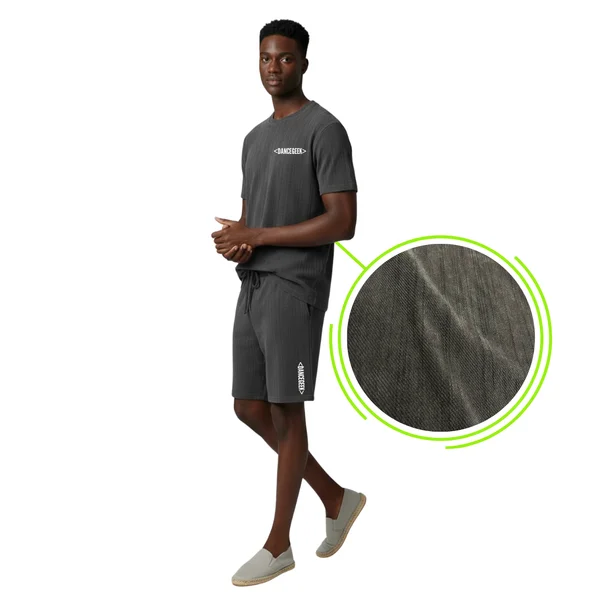 Textured Short Set