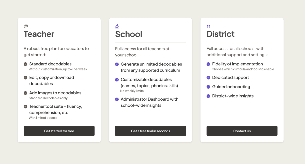 Pricing · Project Read
