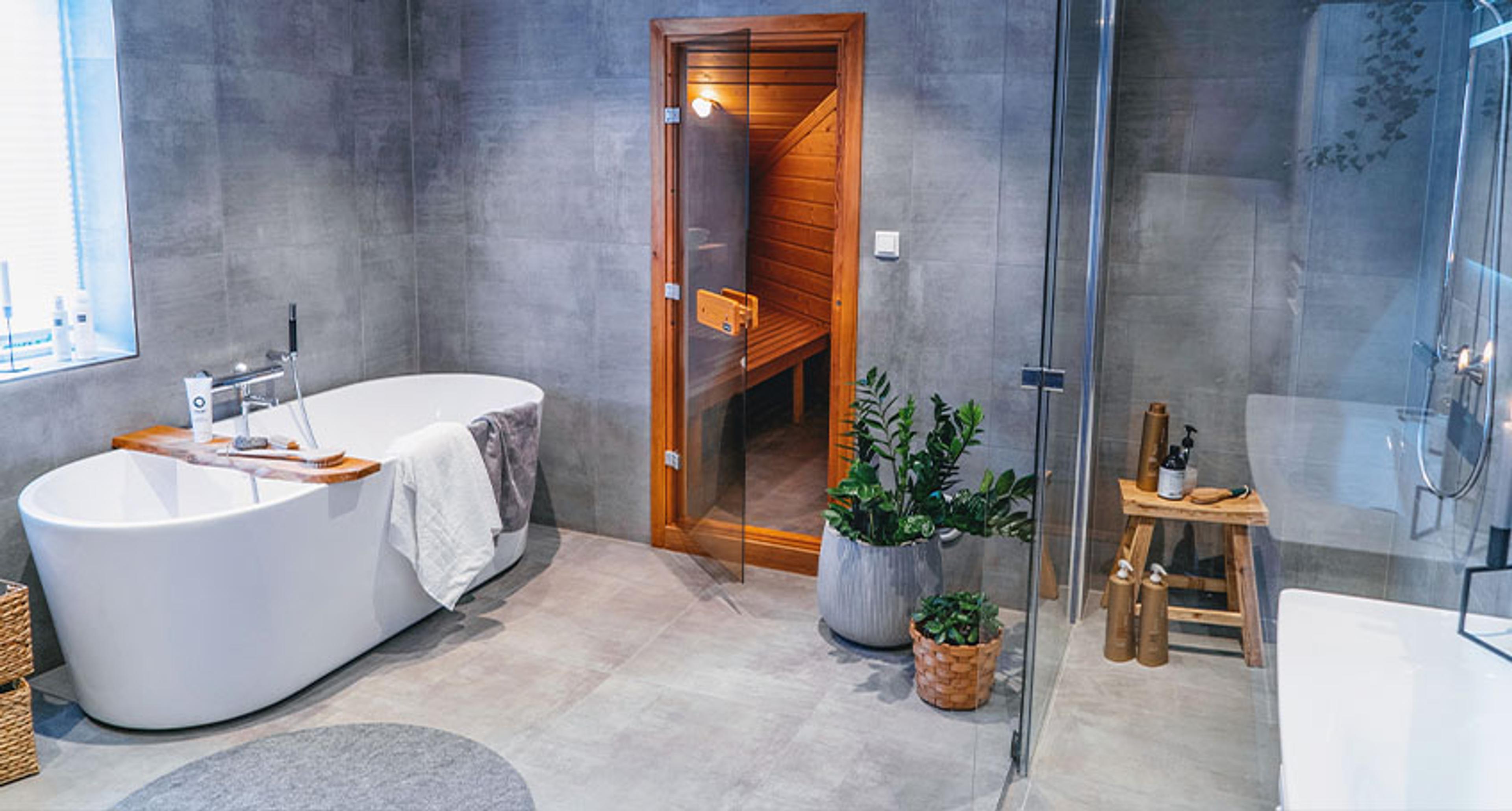 Totalrenovert drømmebad pusset av Tveter Rørservice AS