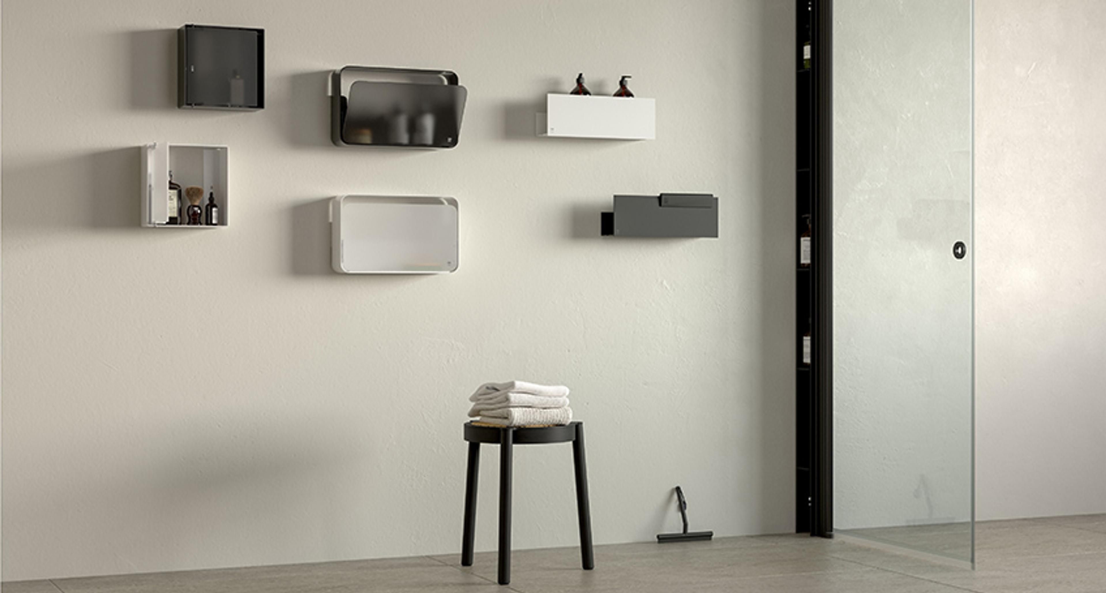 Smart dusjoppbevaring med Pile, BOX, Nest og Case fra INR