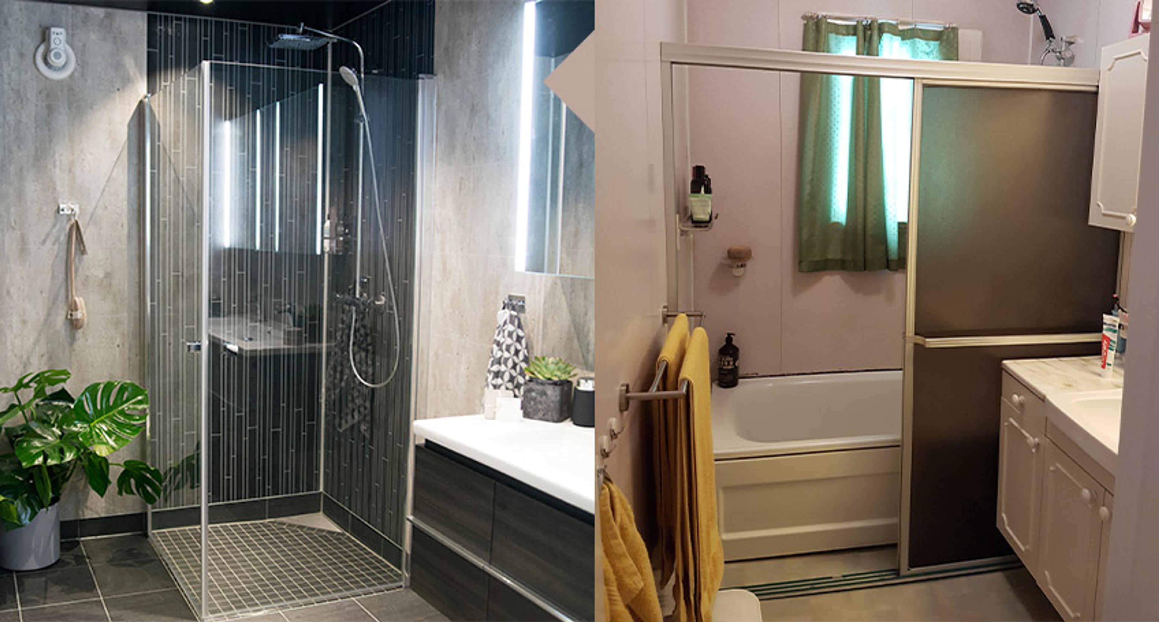 Mørkt drømmebad på Biri - før og etter