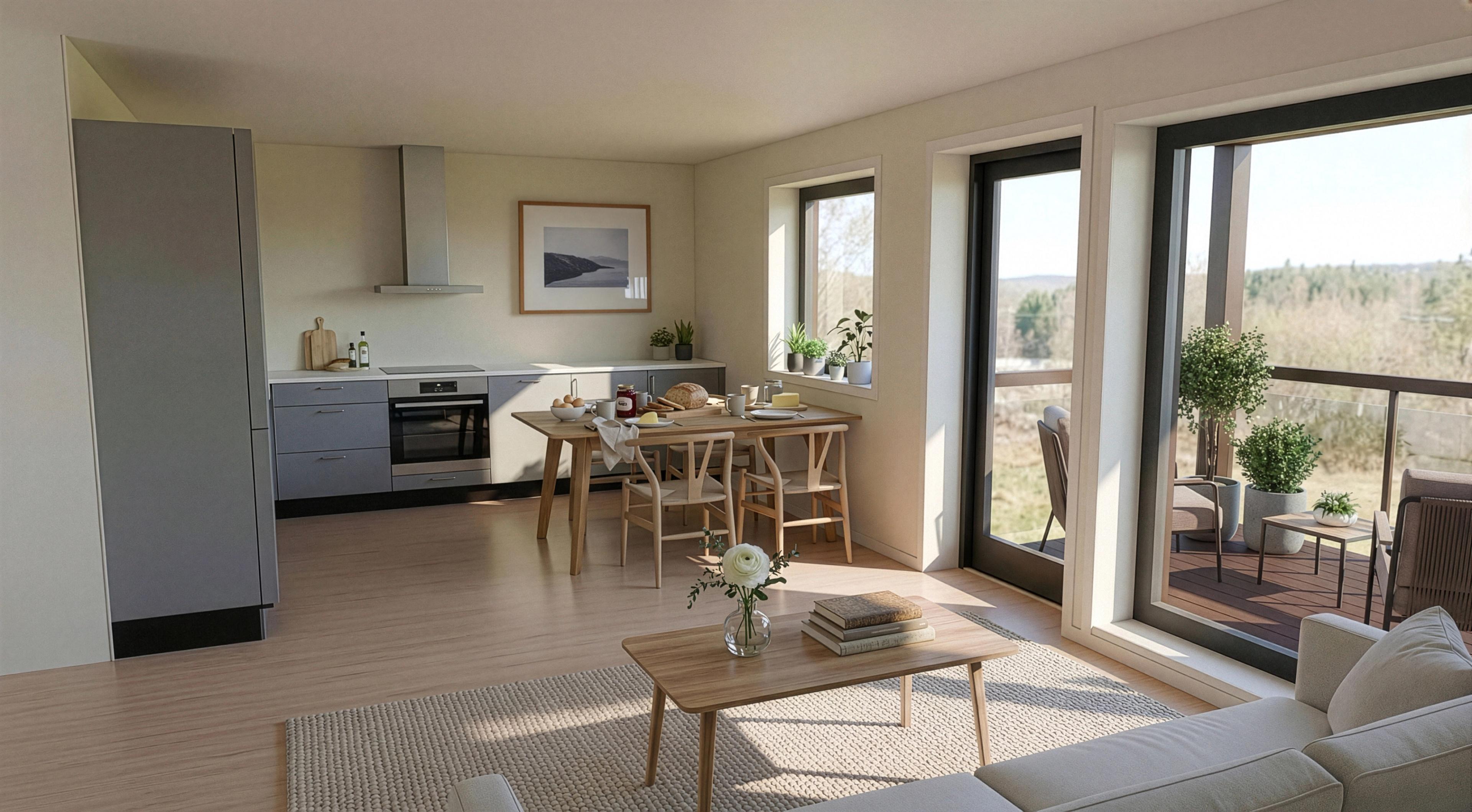 Stue og kjøkken 1. etg