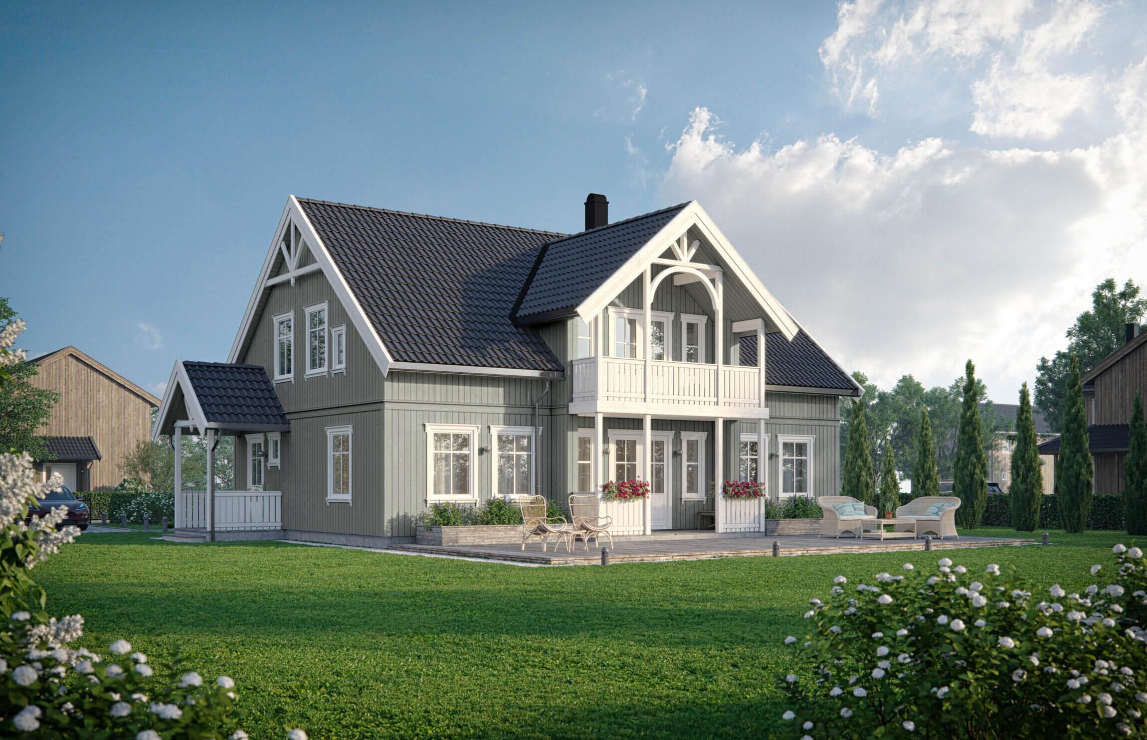 Bildetekst: Glad i det tradisjonelle? Sjekk ut planløsningen i Aurdal! Huset kan tilpasses akkurat dine behov og ønsker.