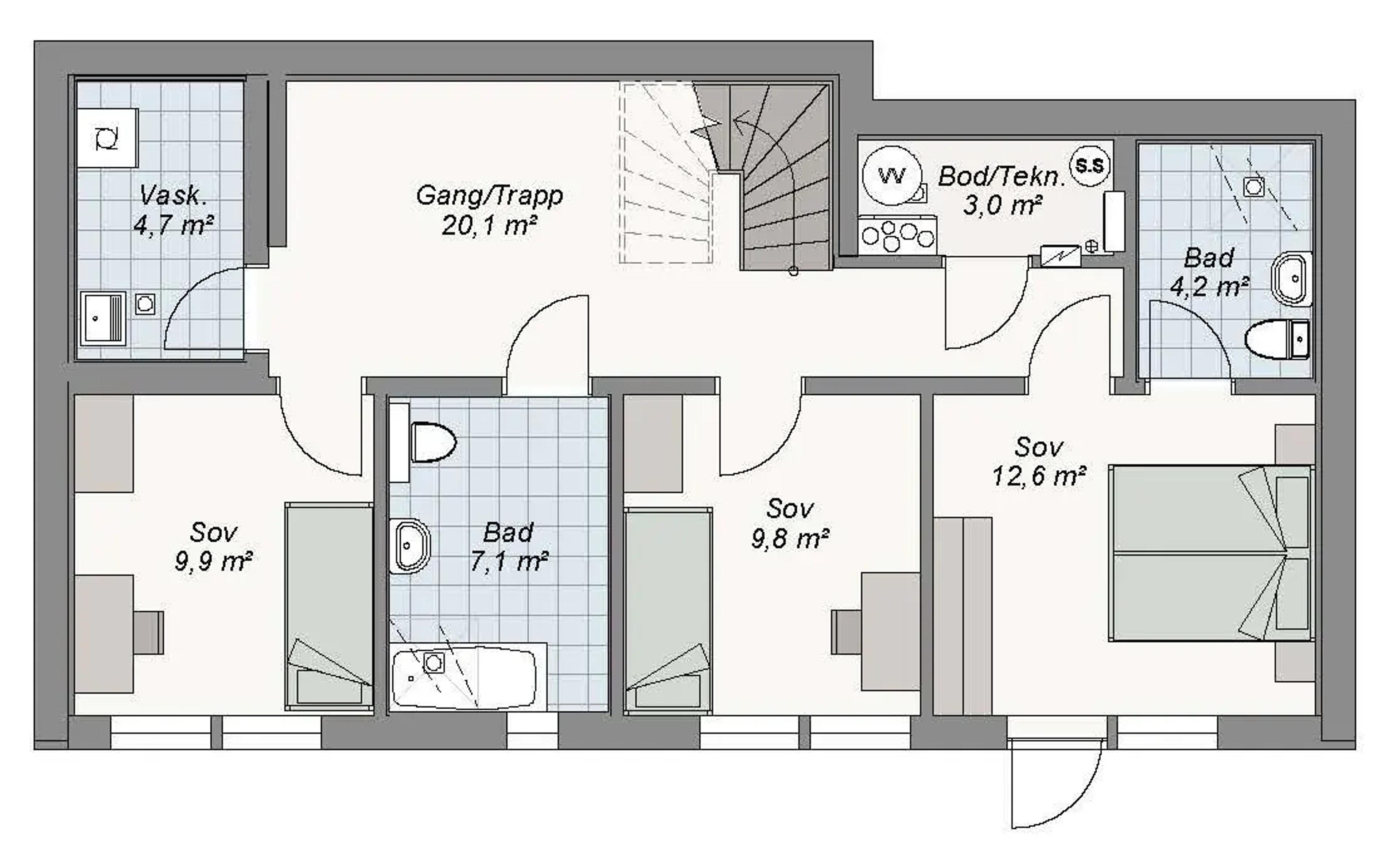 Plantegning underetasje