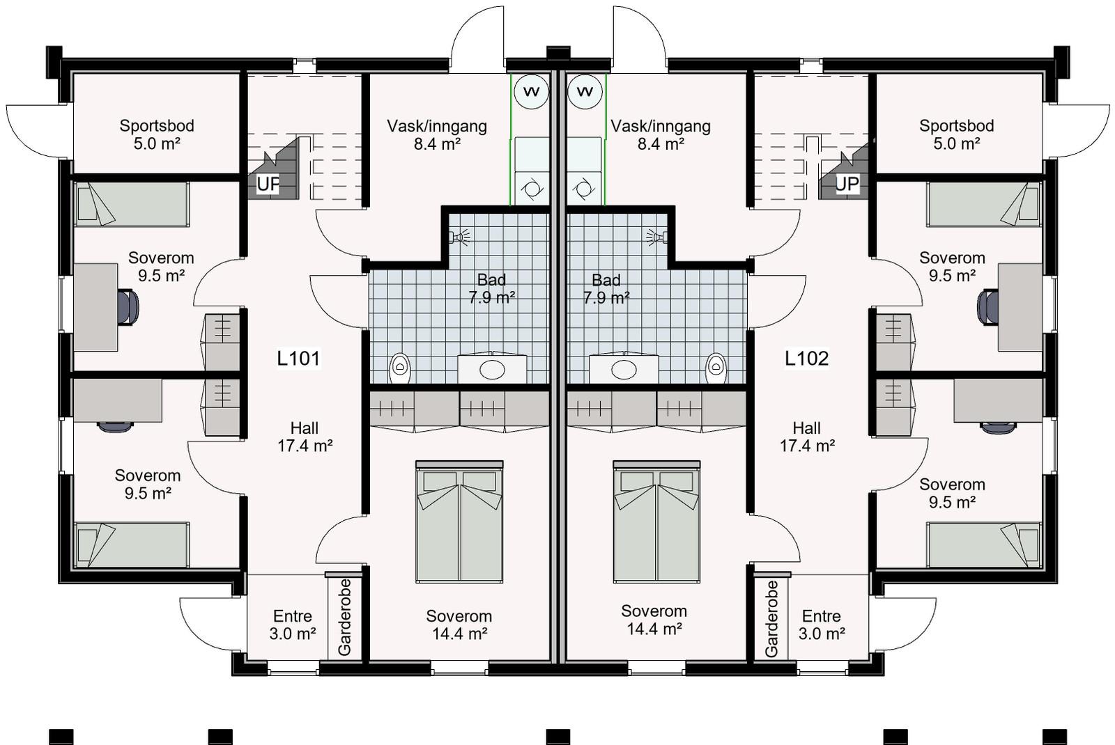 Planløsning underetg