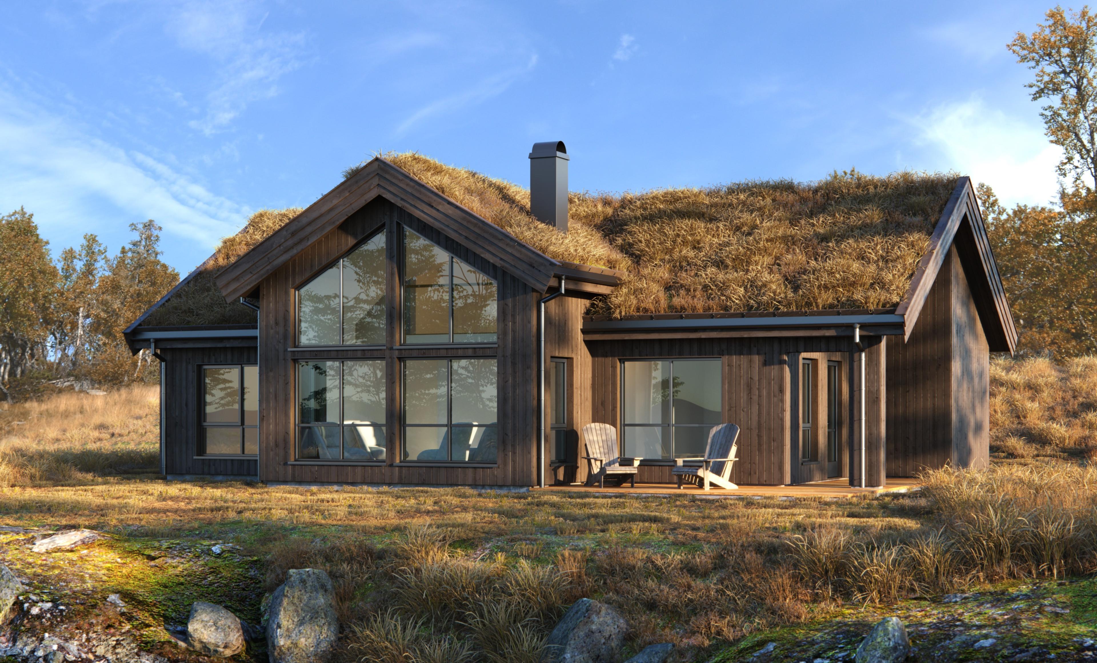 Hytte Istjern 92 Moderne Høy fra Blink Hytta Sigdal