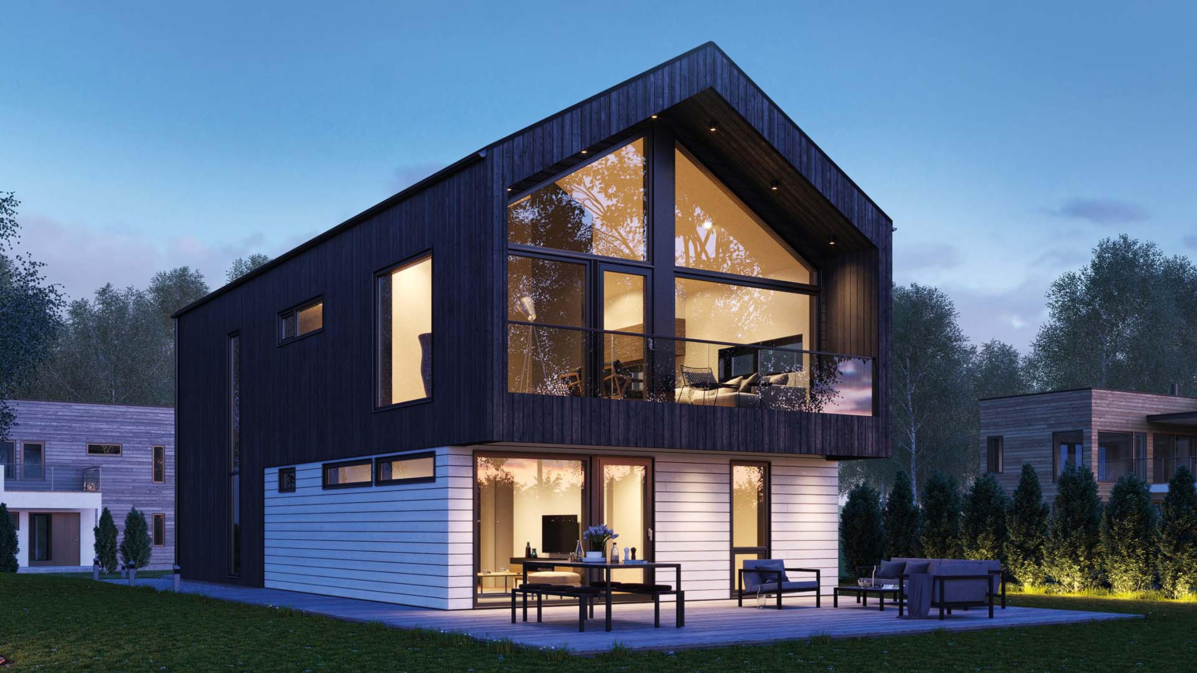 Tønsberg - Særegent funkishus med store vinduspartier