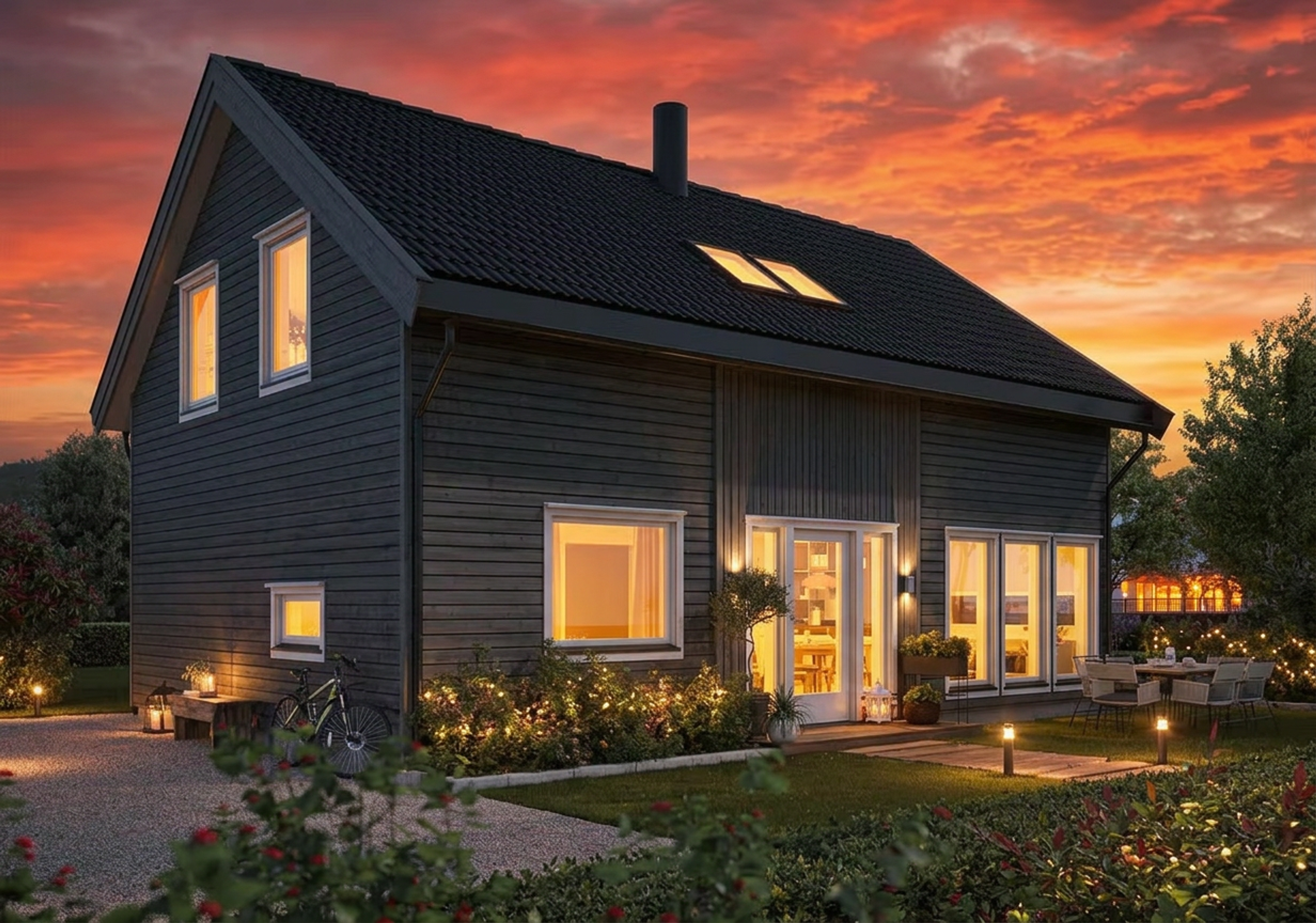 Stilren enebolig med familievennlig beliggenhet i Vestfossen