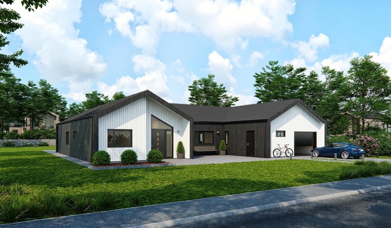 Atriumhus med garasje