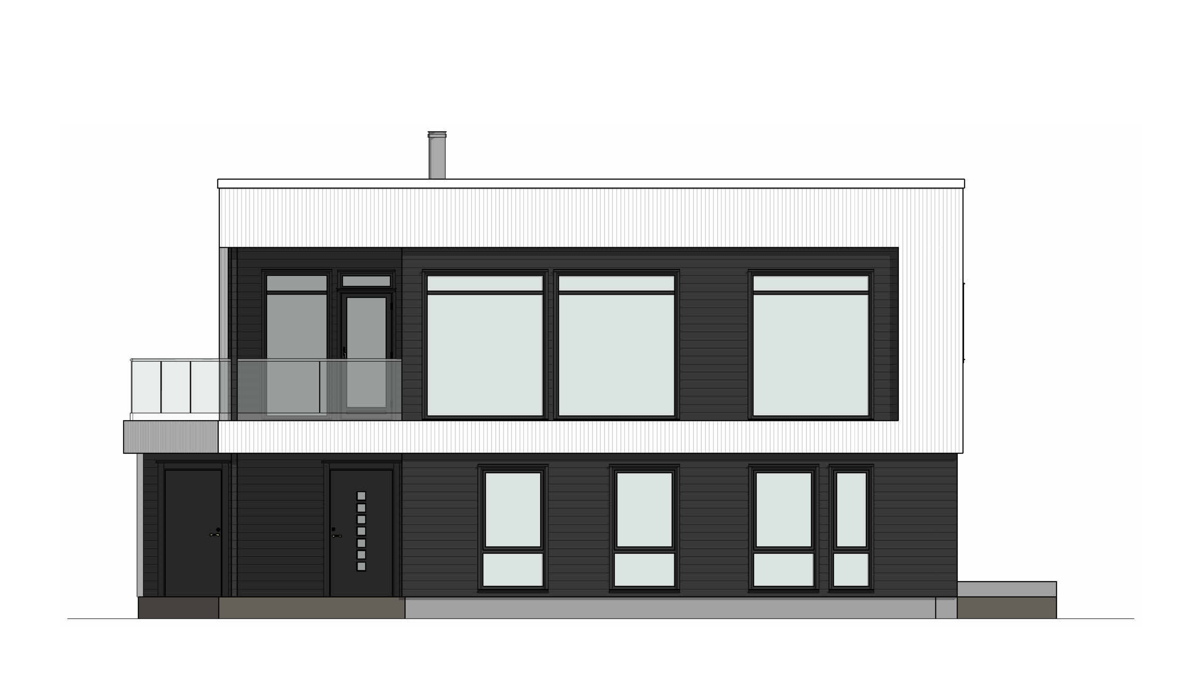 Ålesund – inngang nedre plan – fasadetegning 1