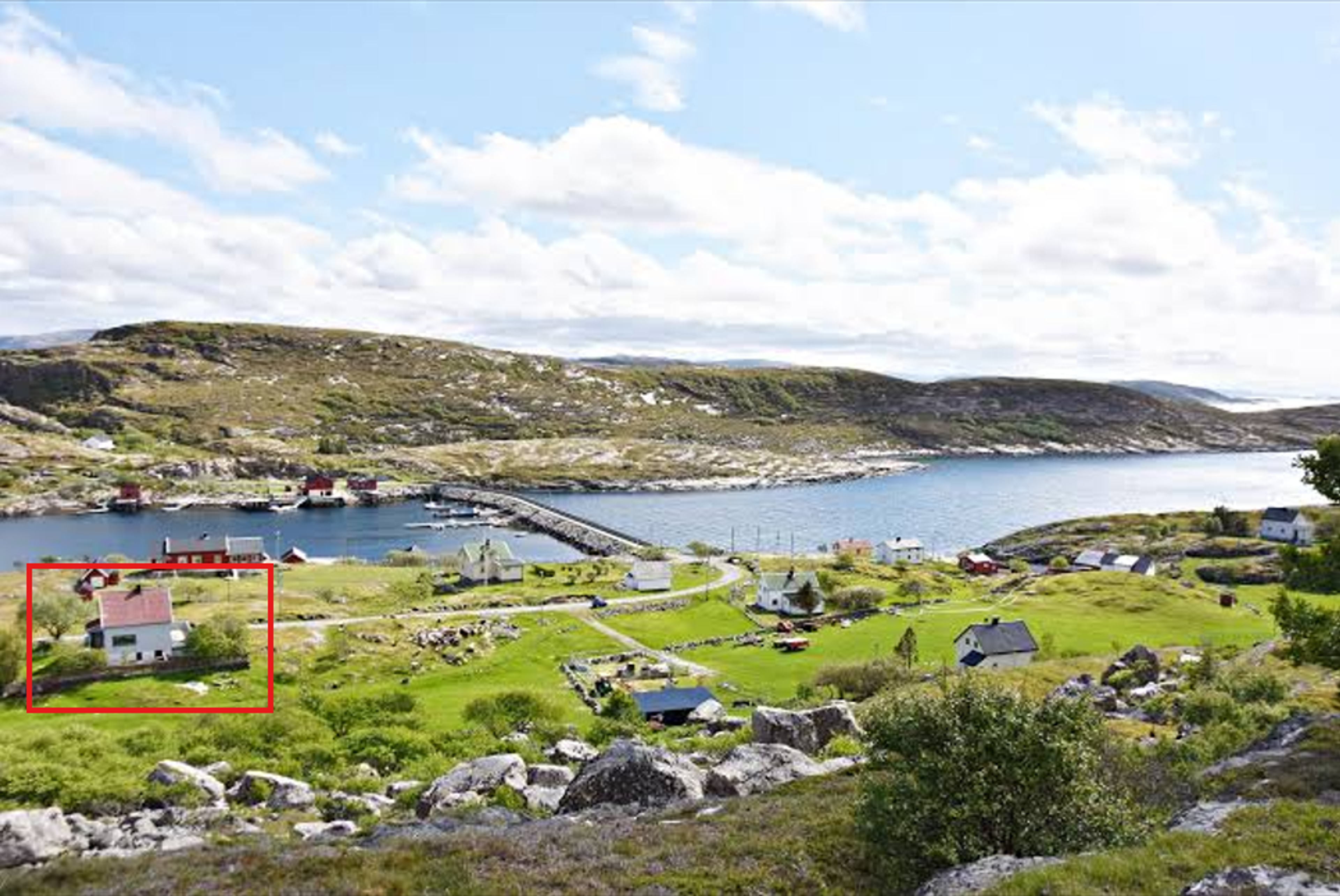 Her er den nye boligen planlagt – med flott beliggenhet i det karakteristiske kystlandskapet på Ytre Skjervøya.