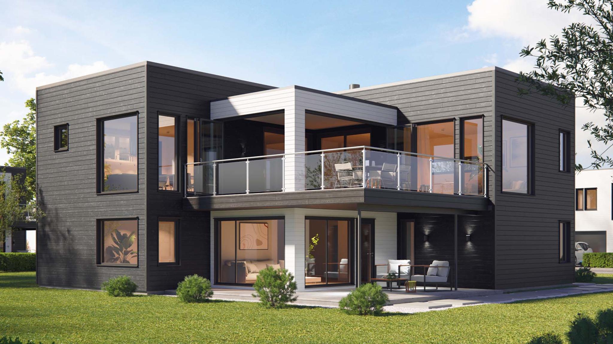 Skien- moderne vinkelhus med mye plass | Blink Hus