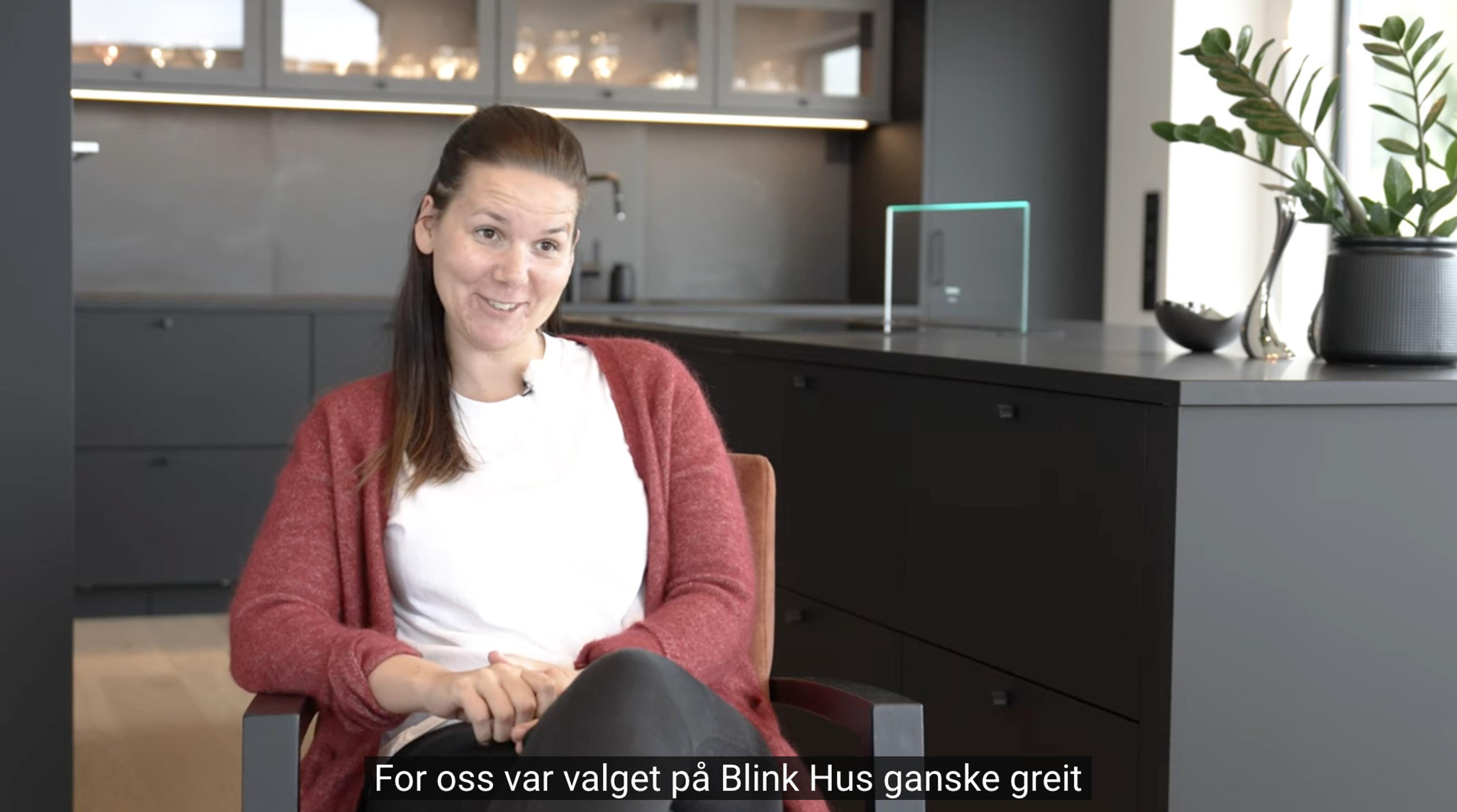 Agnete Eilertsen forteller om hvorfor de valgte Blink Hus