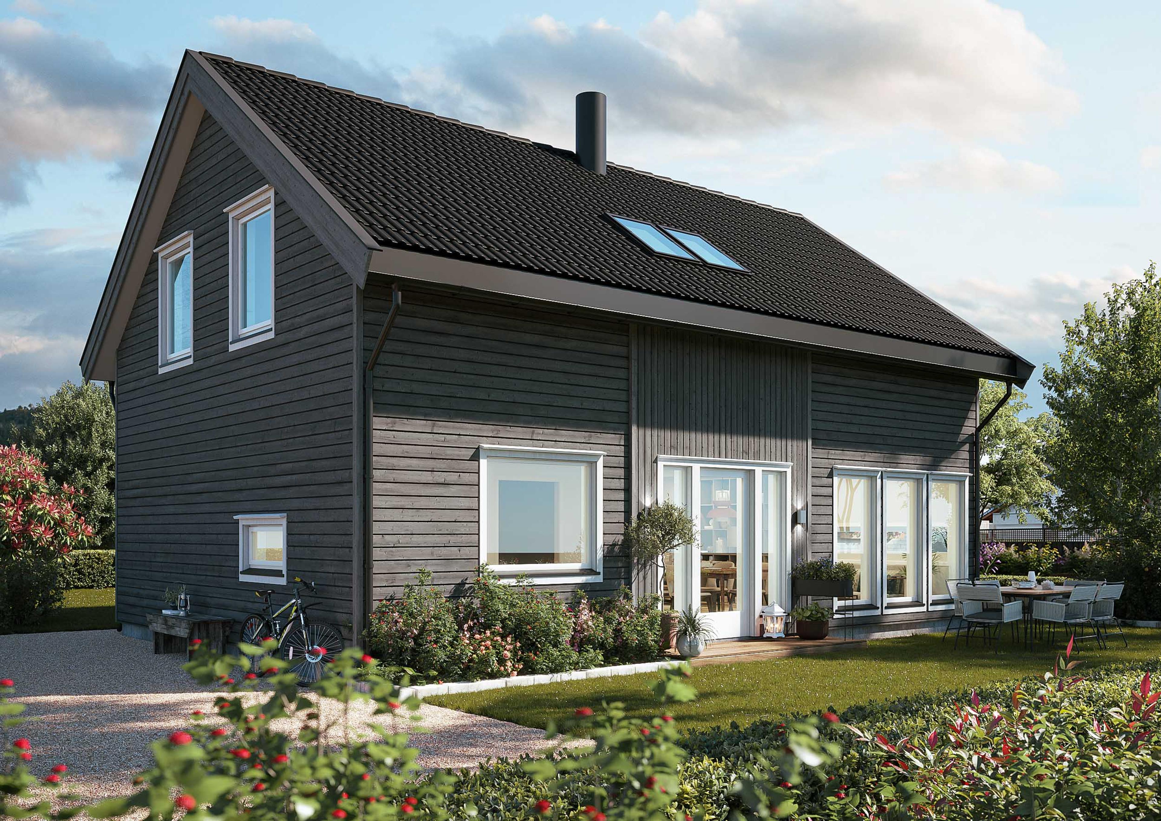 Stilren enebolig med familievennlig beliggenhet i Vestfossen