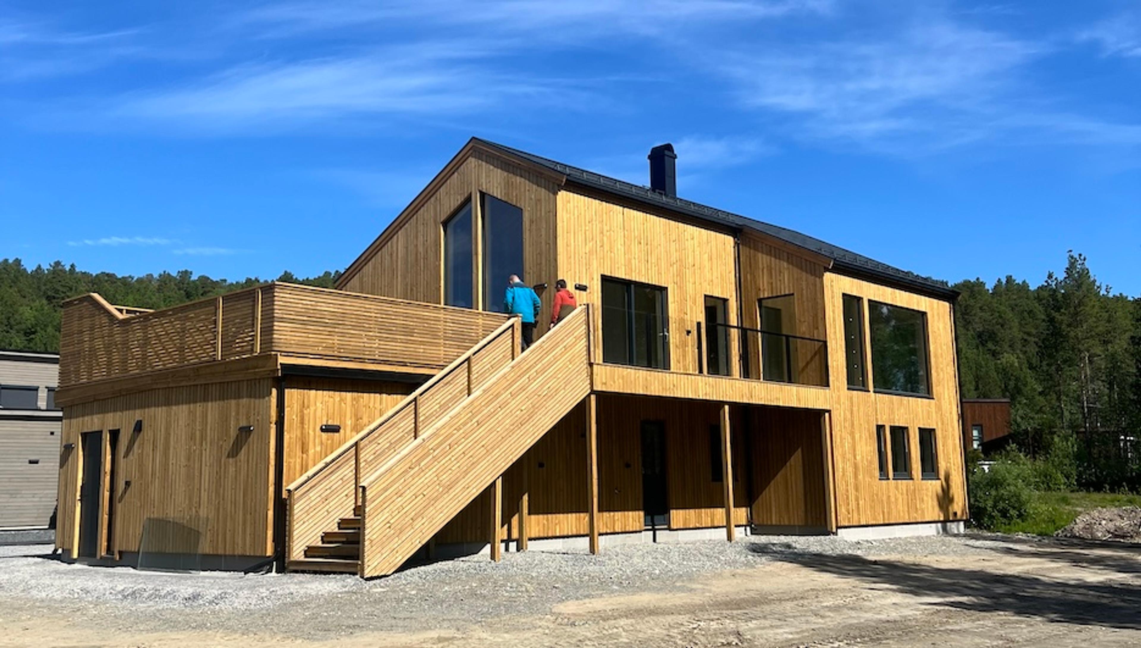 Moderne hus Askøy bygget av Blink Hus