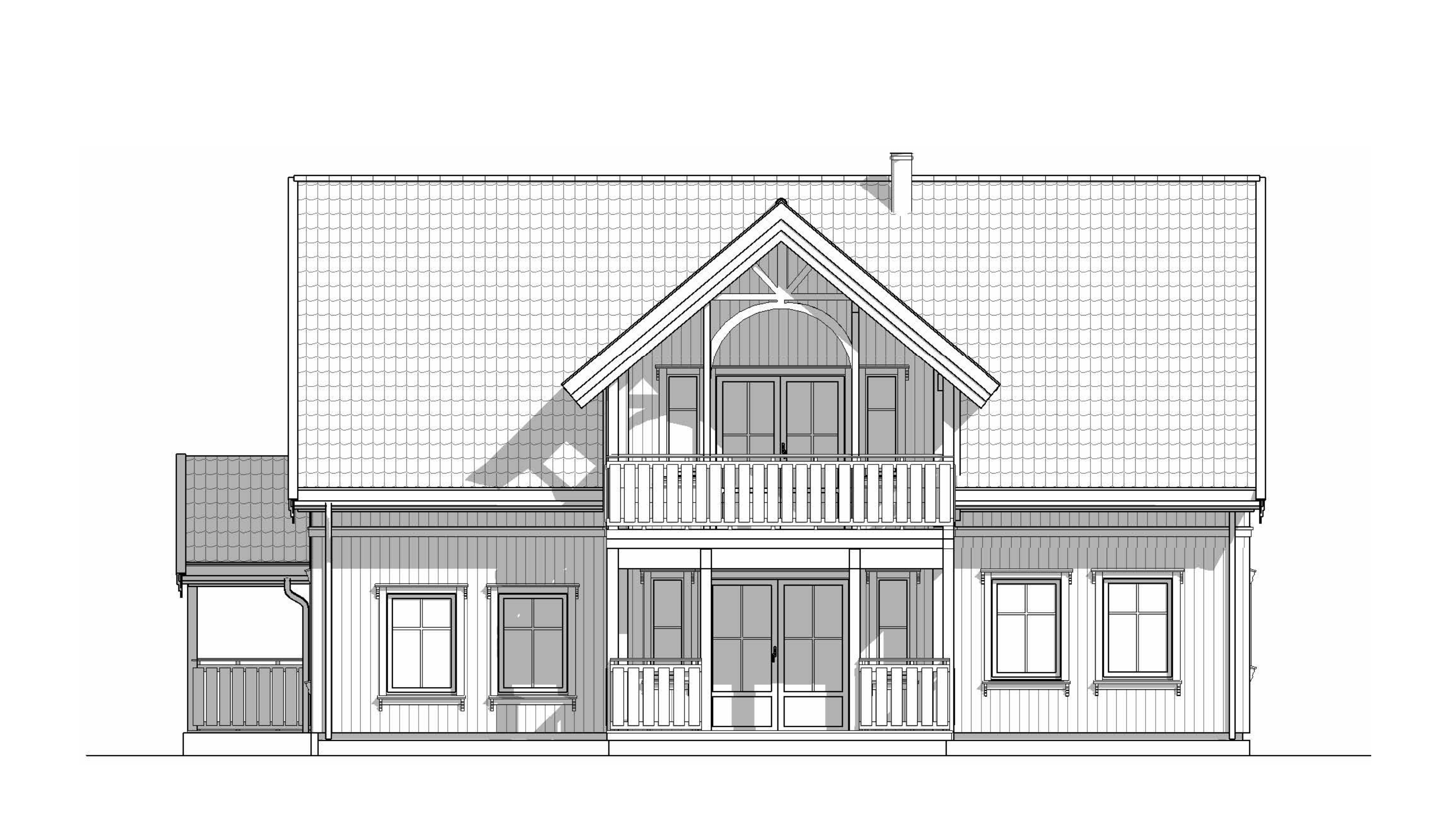 Aurdal – fasadetegning 1