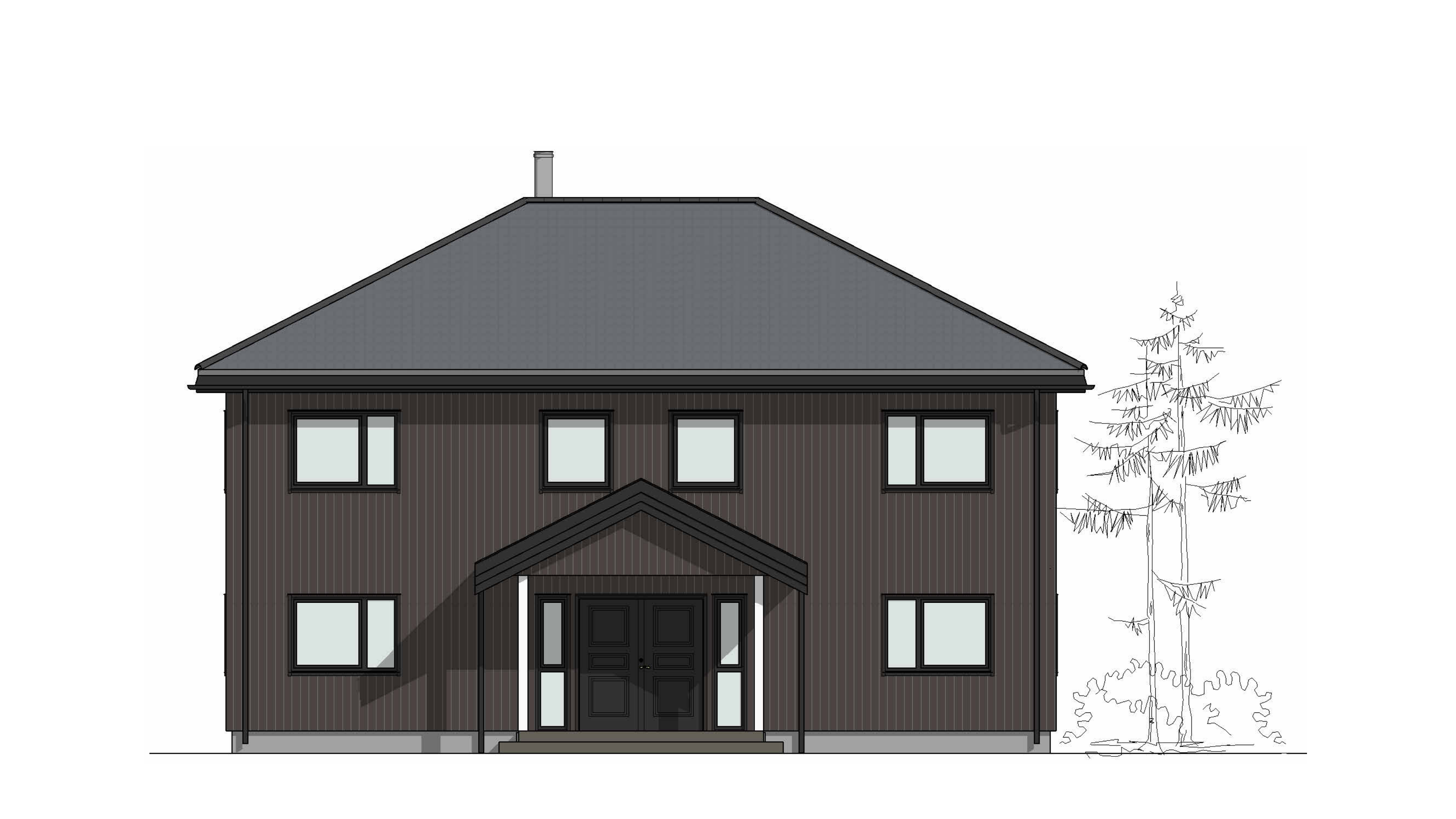 Rosendal – fasadetegning 3