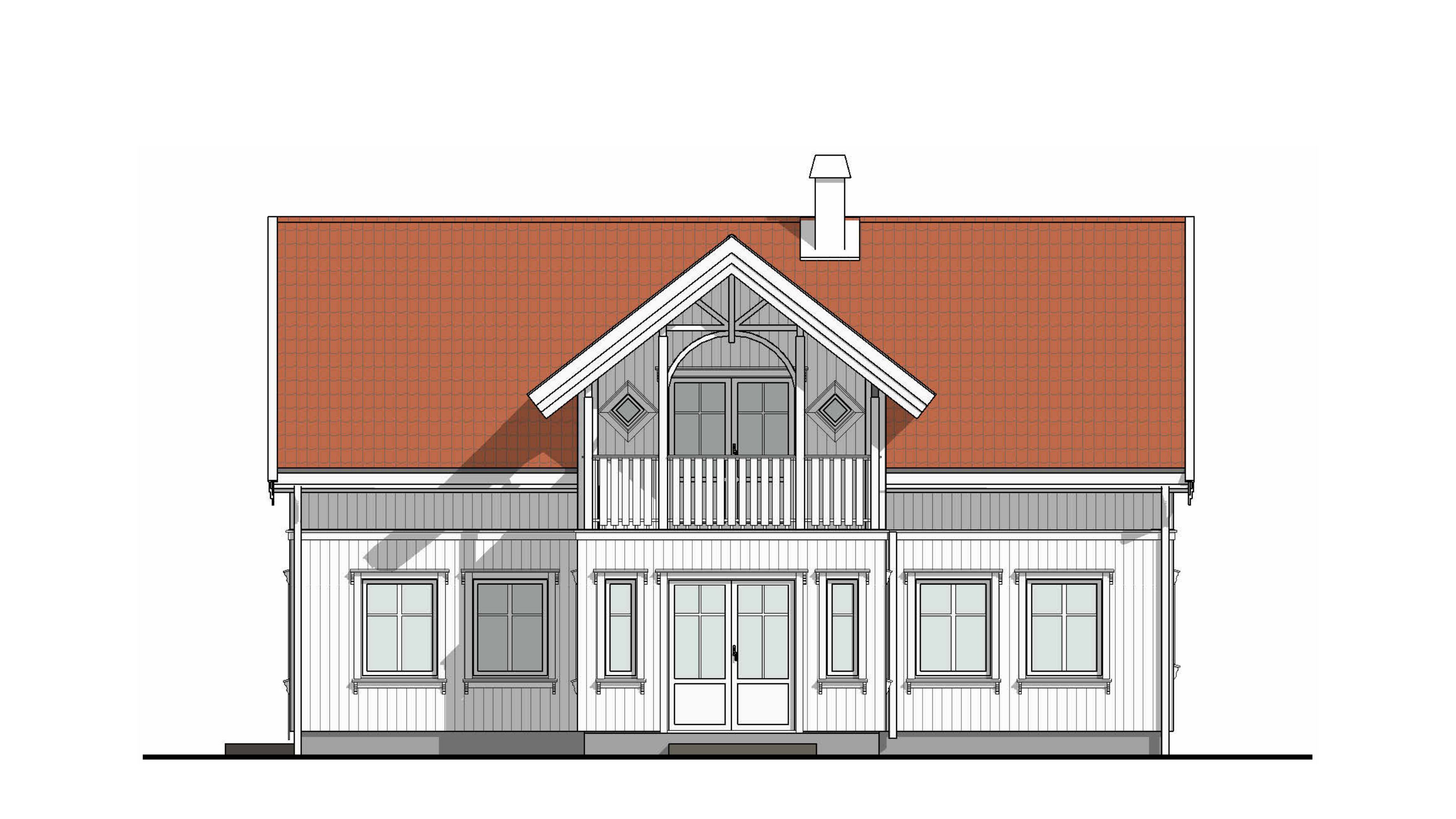 Norddal – fasadetegning 1