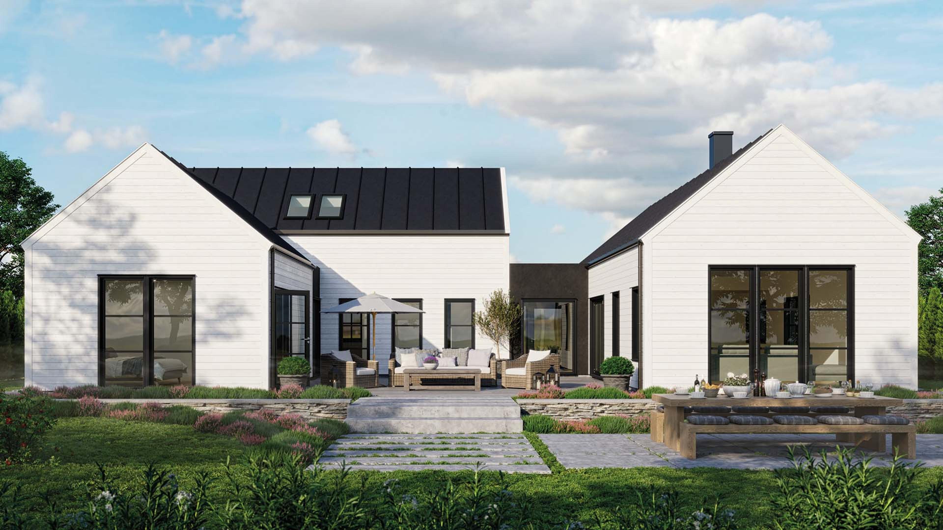 Jarlsberg - Et moderne atriumhus med særegent preg.