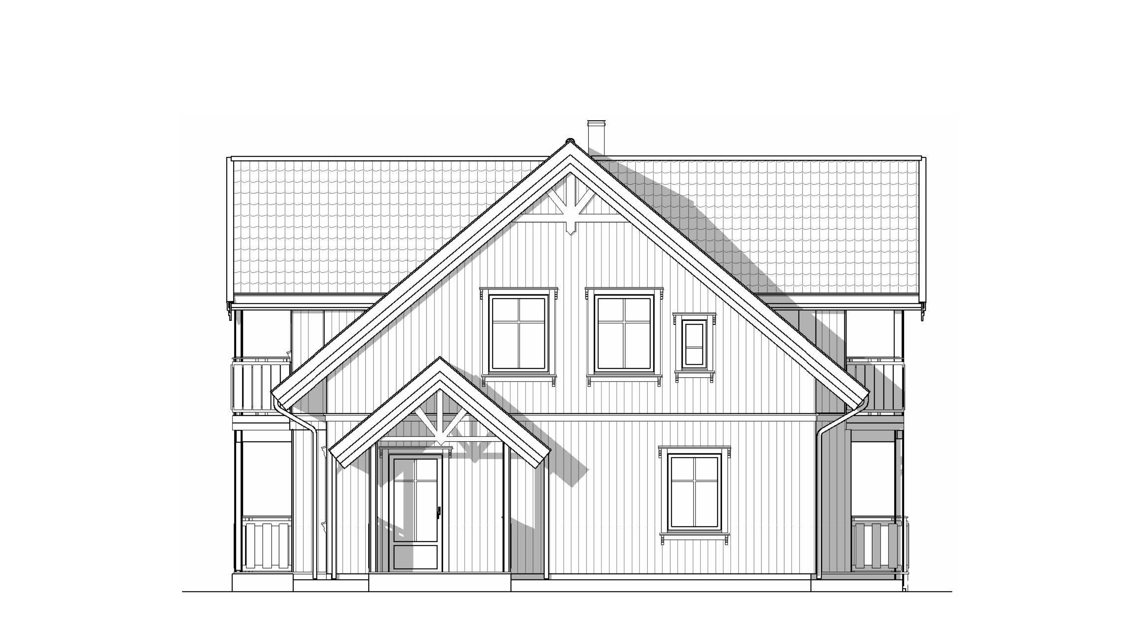 Aurdal – fasadetegning 4