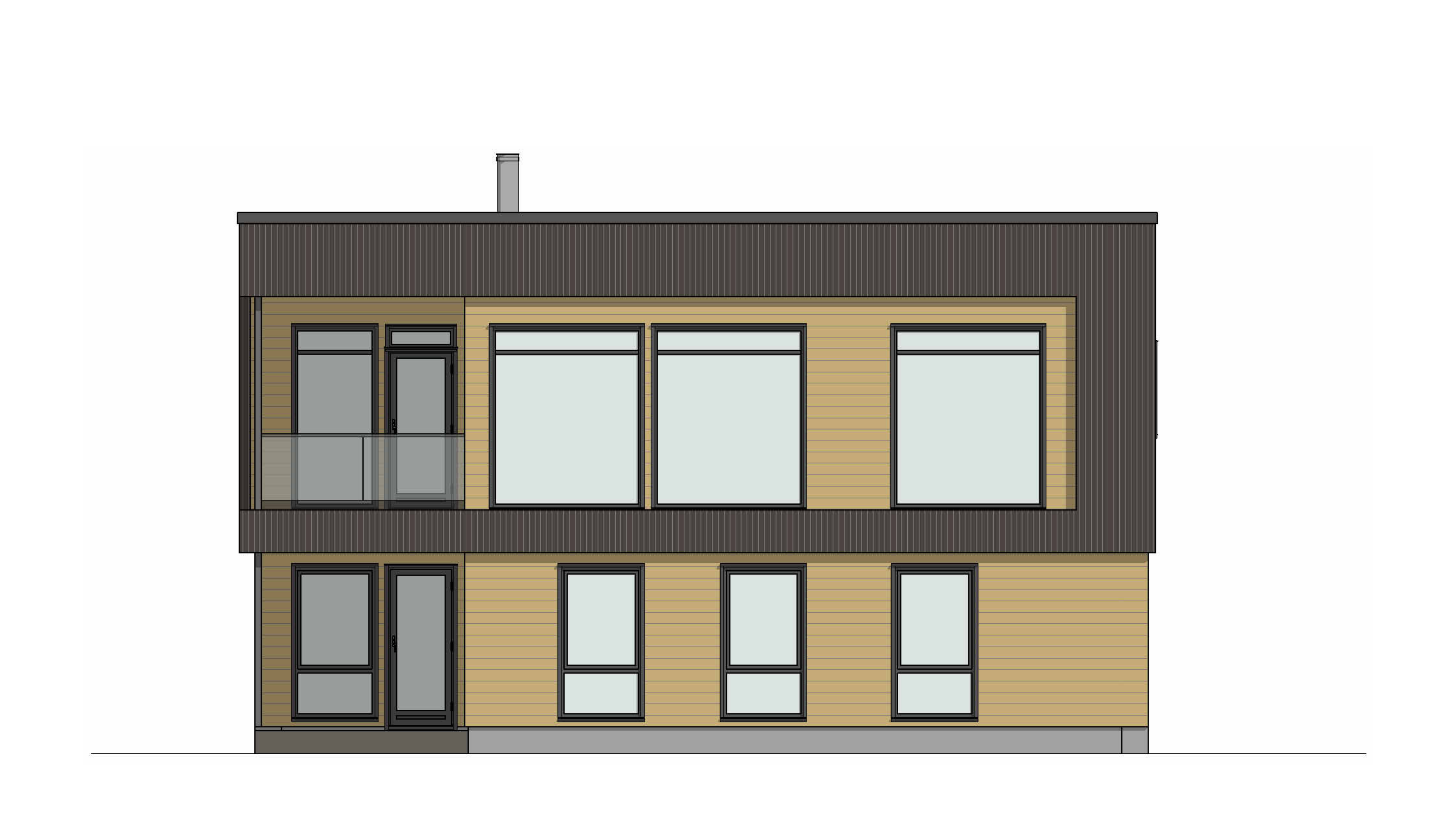 Ålesund – inngang øvre plan – fasadetegning 1