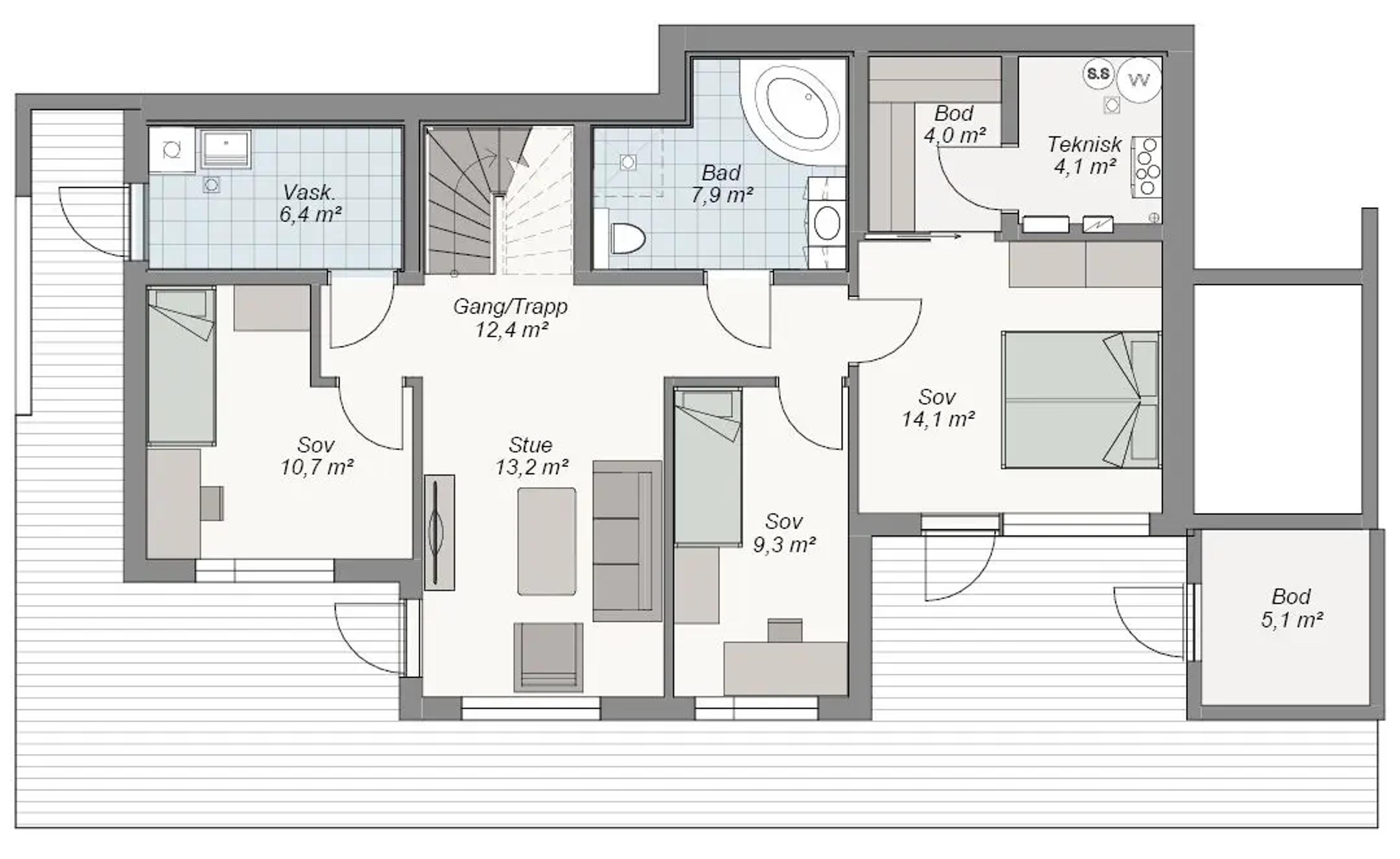 Lade plantegning underetasje