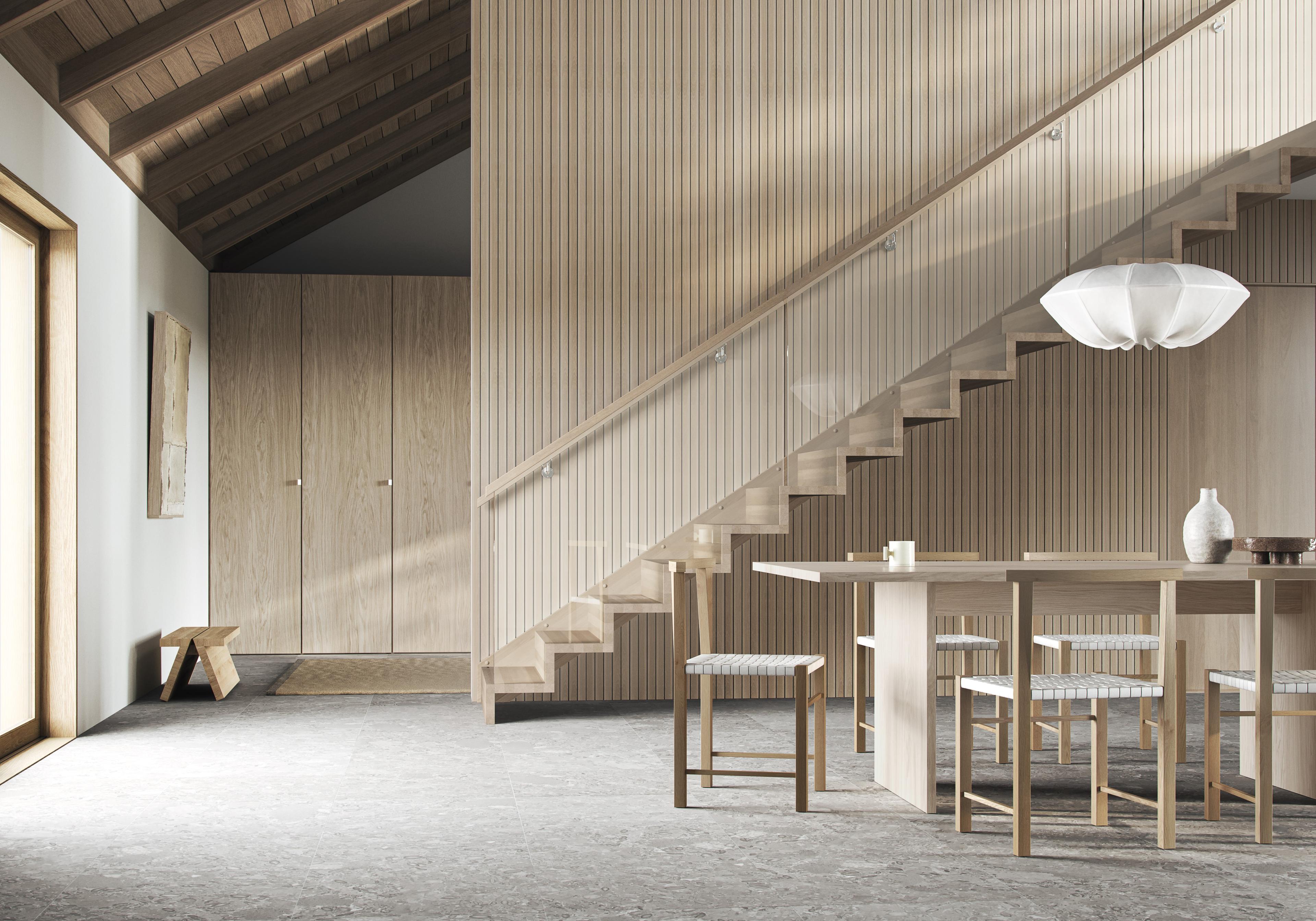 Escalia Tokyo her vist i eik mattlakk natur