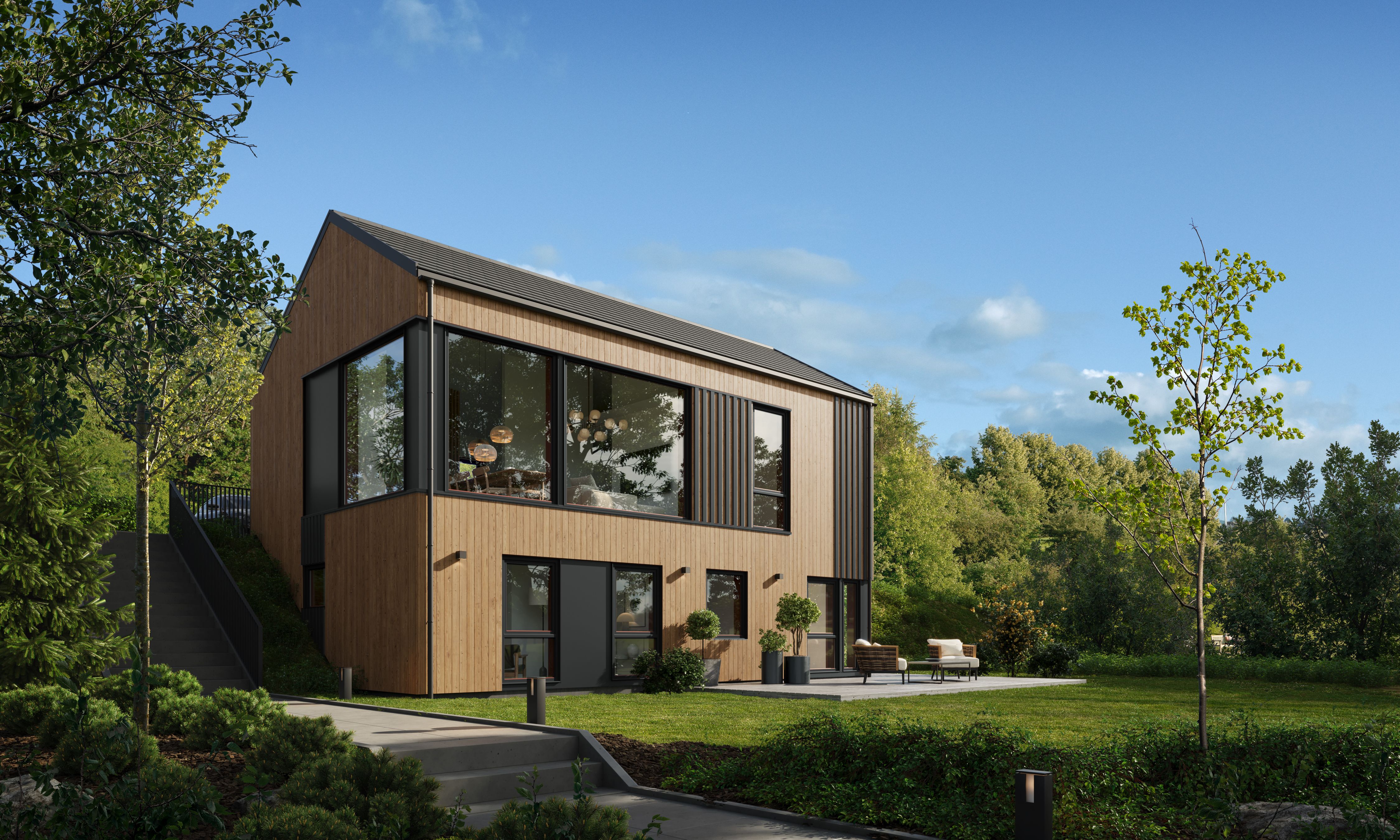 Kongsvik med saltak - Moderne hus tilpasset utleie