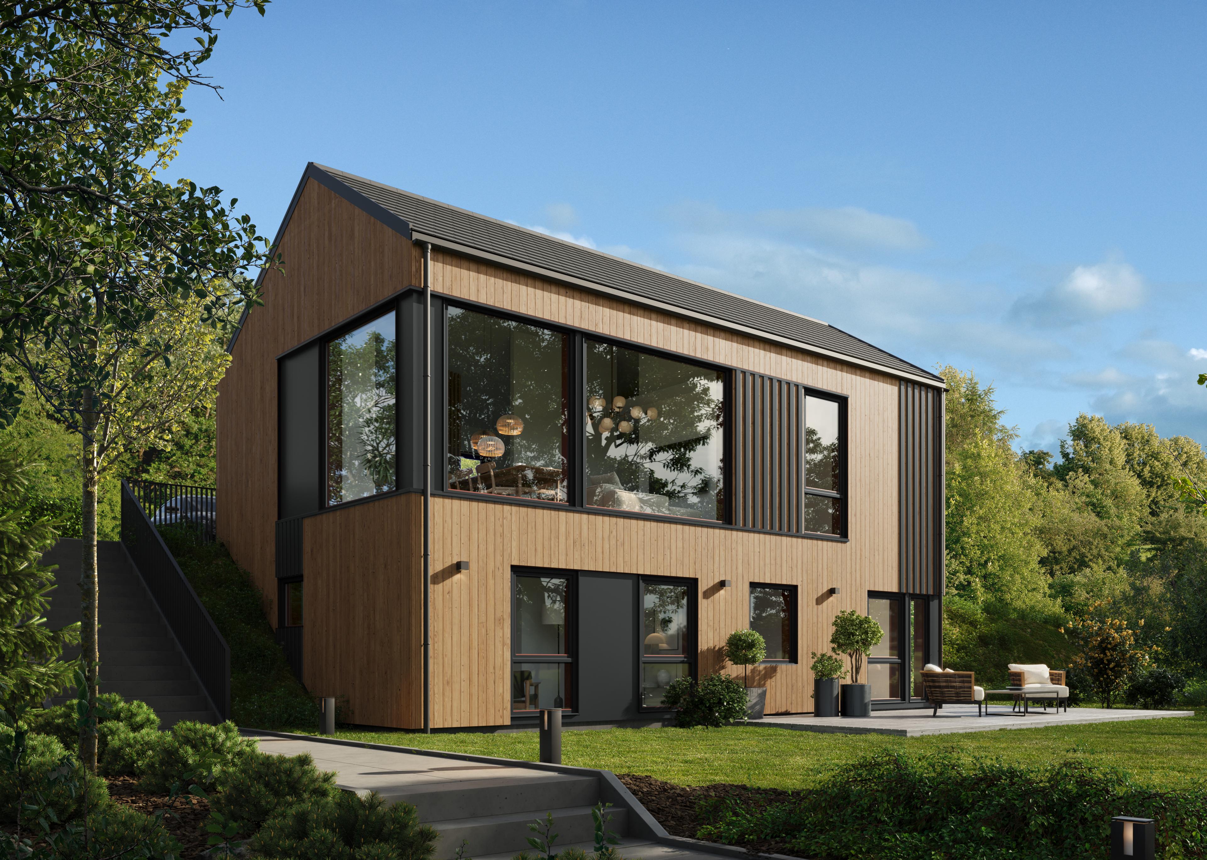 Kongsvik med saltak - Moderne hus tilpasset utleie