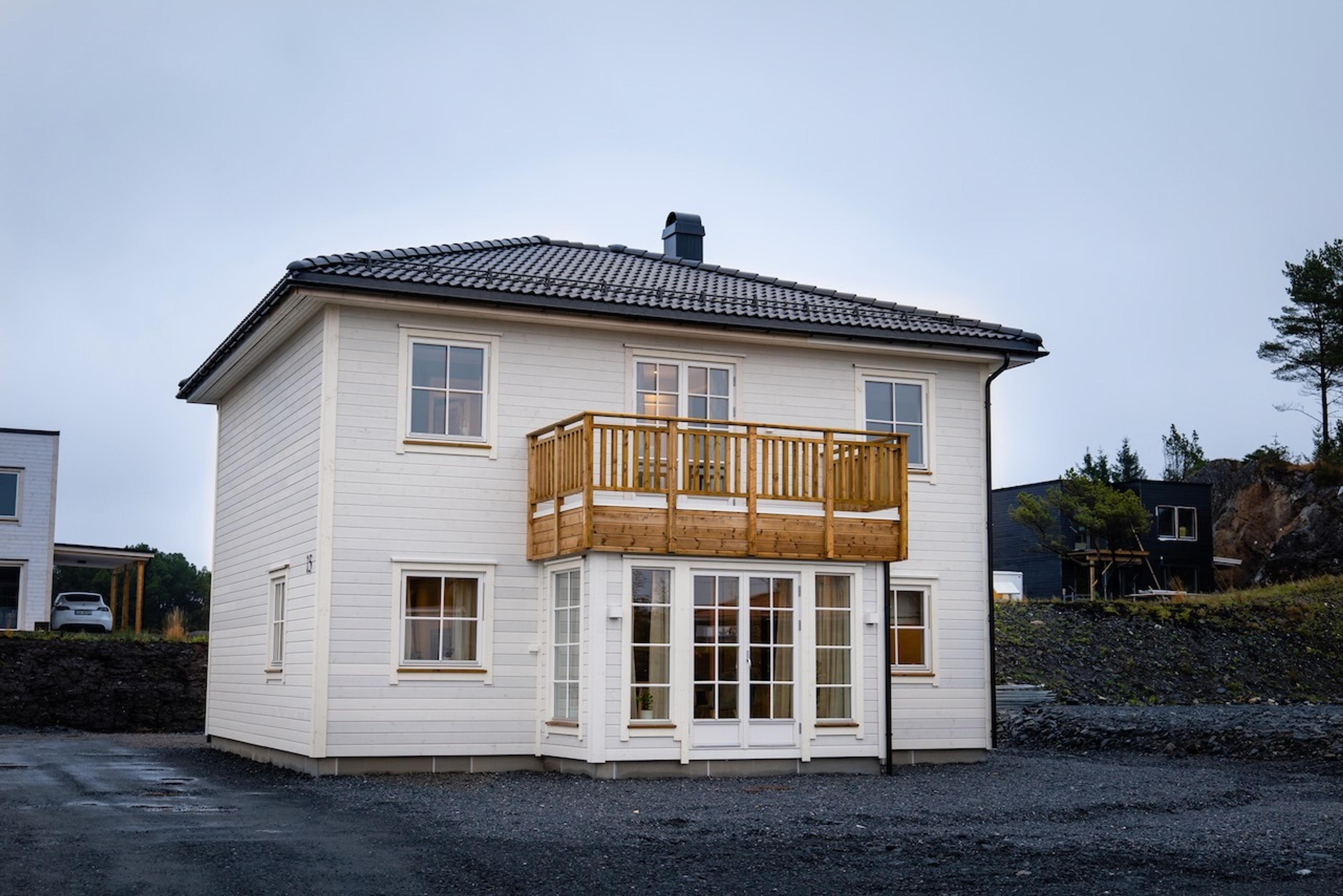 Enebolig bygget av Blink Hus Byggmester Reidar Vallestad AS